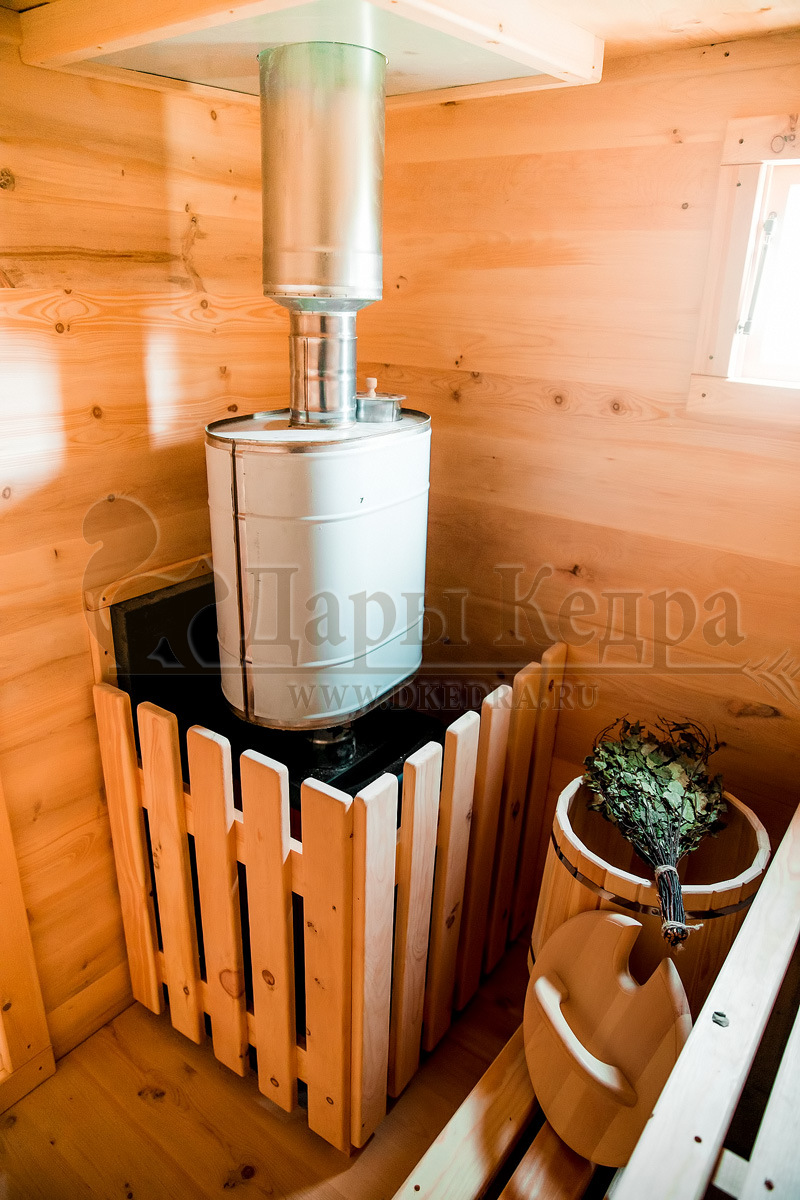 Каркасно-щитовая баня из кедра «Мега»